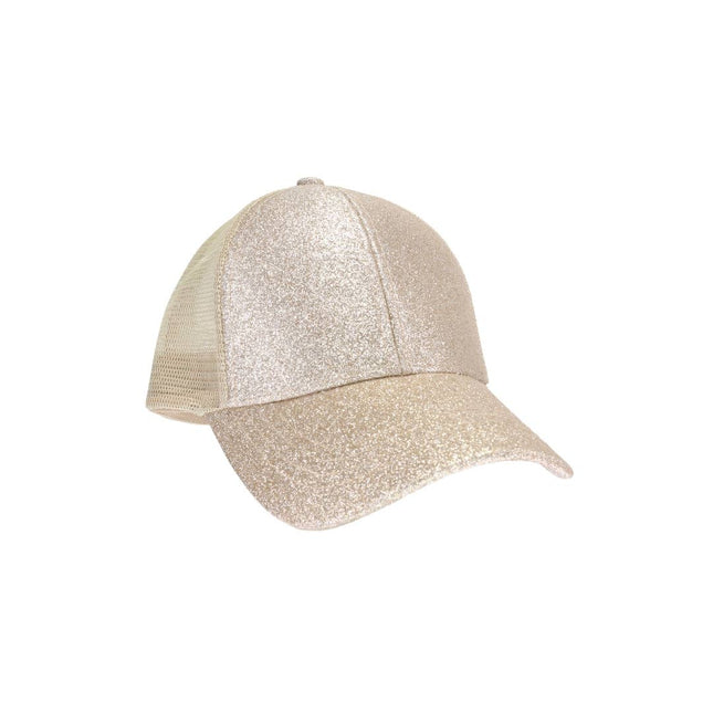 Glitter High Ponytail Ball Cap