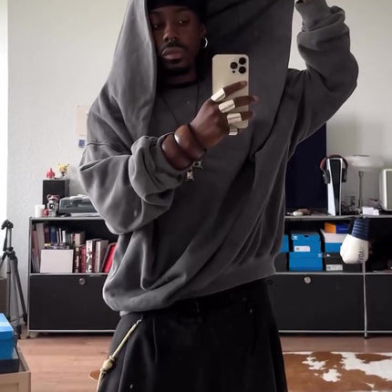 Men's Casual Hooded Loose Sweatshirt