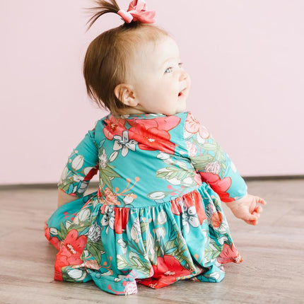 SALE After the Rain 3/4 Sleeve Twirl Bodysuit