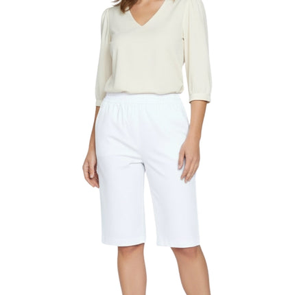 Women's Easy Pull on Bermuda Shorts in Denim and Twill