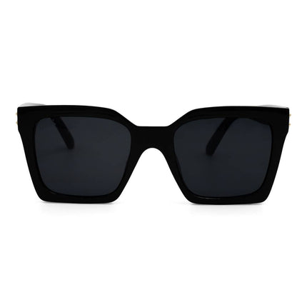 Black Frame w/ Dark Black Lens Sunglasses