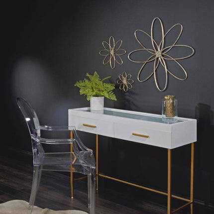Metal Flower Wall Decor - Set of 3