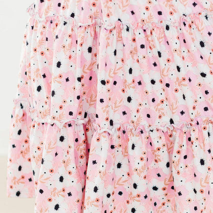 SALE Whimsical Wildflowers Smocked Ruffle Dress