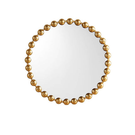 Gold Round Iron Framed Wall Decor Mirror