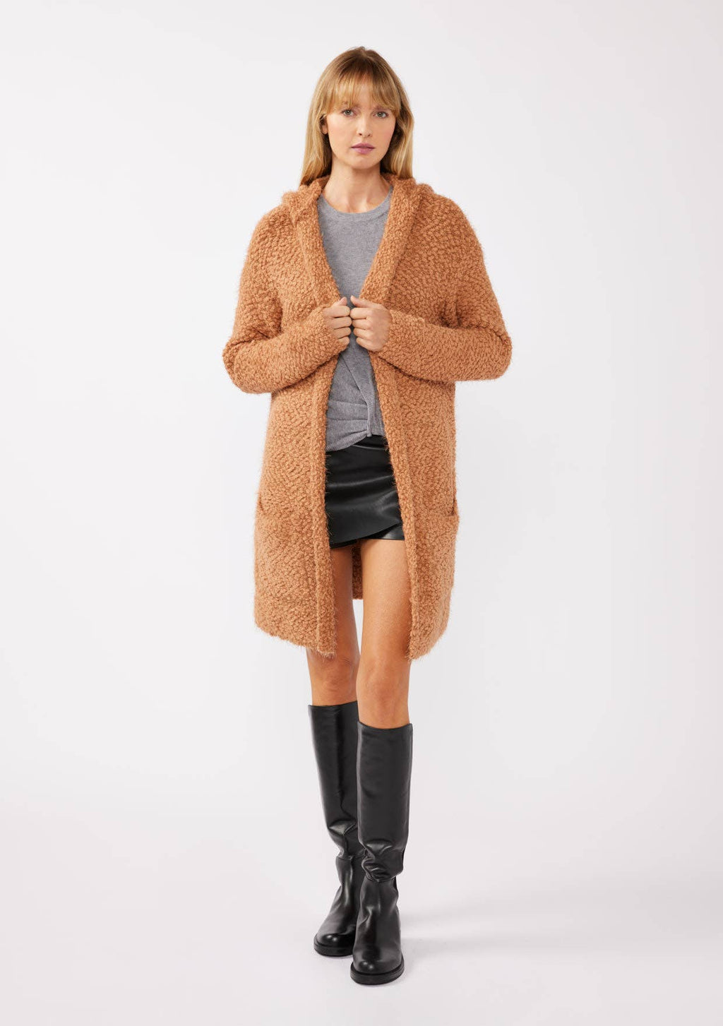 Lovestitch Hooded Cardigan with Pockets