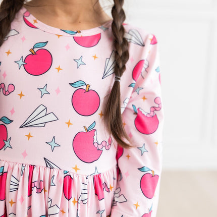 SALE Star Student 3/4 Sleeve Pocket Twirl Dress
