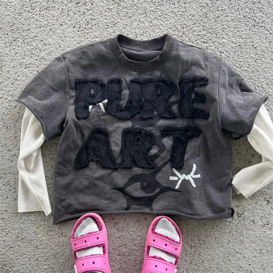 Pure Art Embroidered Long Sleeve Shirt