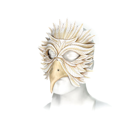 Dove Handmade Genuine Leather Mask