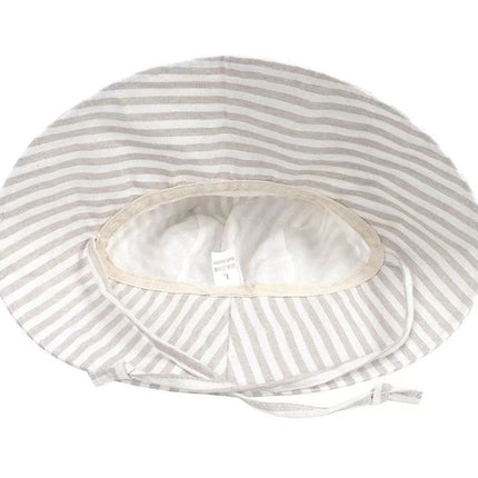 Wide Brim Kids Linen Sun Hat – Breathable UV Protection Toddler Bucket Hat - Baileys