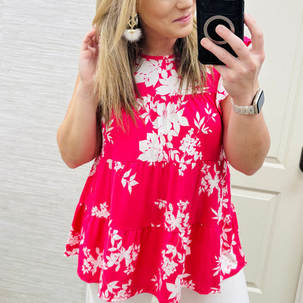 Hot Pink Petals Blouse