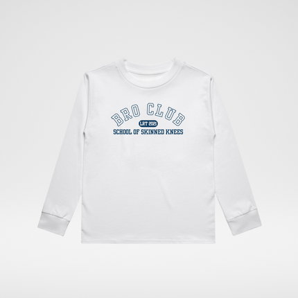 BRO CLUB LONG SLEEVE - WHITE
