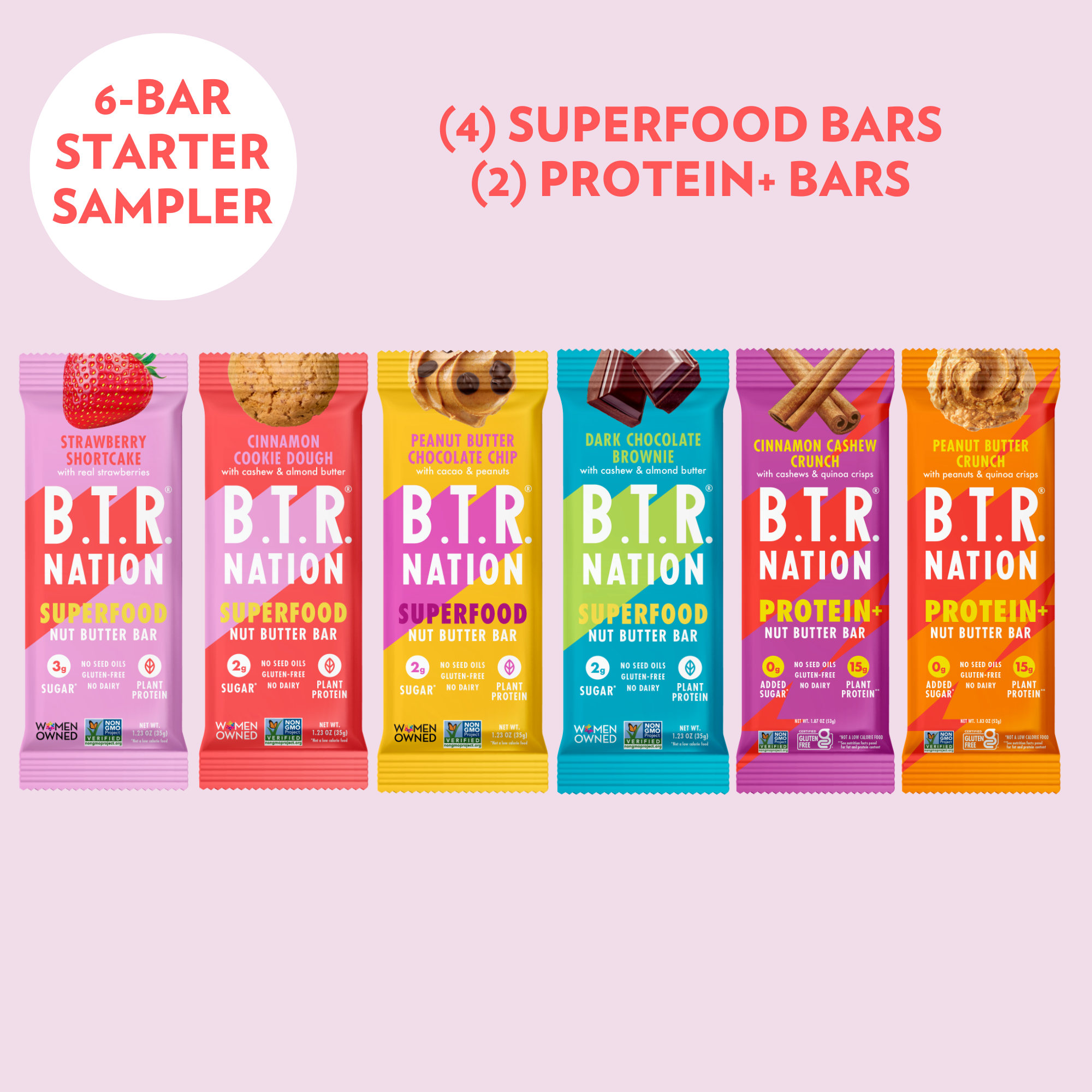 THE STARTER SAMPLER (6 BARS!)