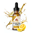 Algae Oil DHA with Organic cold-pressed Lemon peel oil, 1000 mg