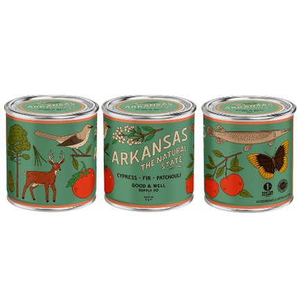 Arkansas State Candle