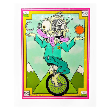 Aaron Brooks "Bicycle Day" Print