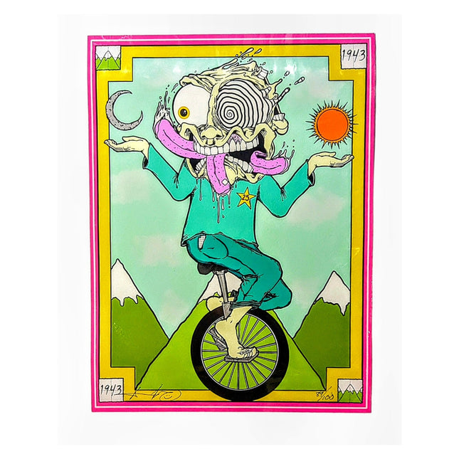 Aaron Brooks "Bicycle Day" Print