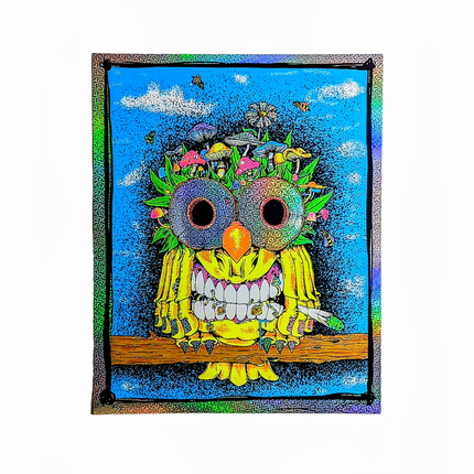 Aaron Brooks "Fungowl (Foil)" Print