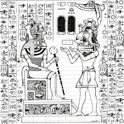 Aaron Brooks "Horus" Blotter Print
