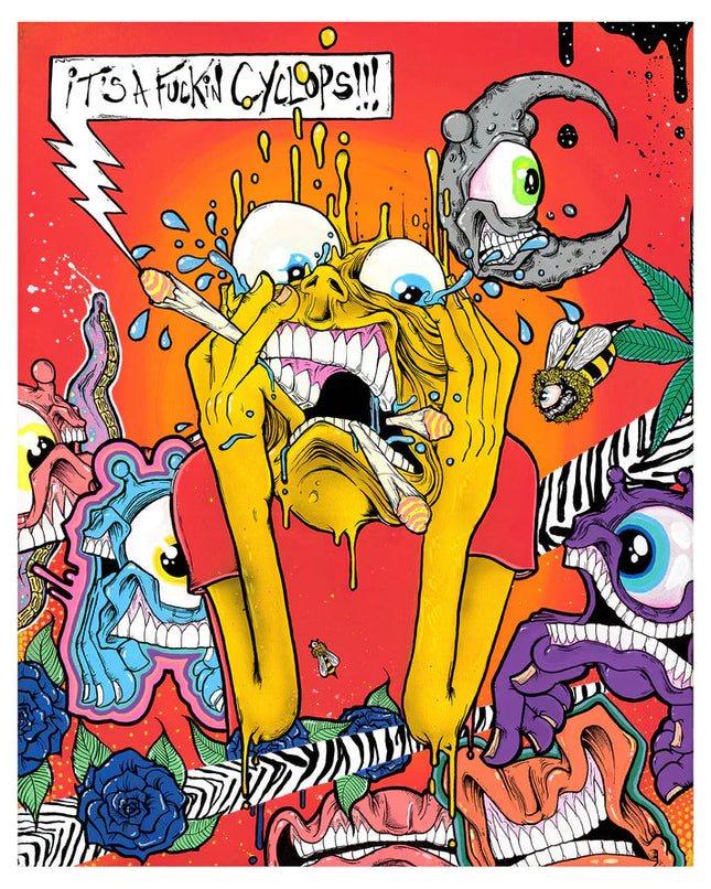 Aaron Brooks "It's a F'n Cyclops" Print