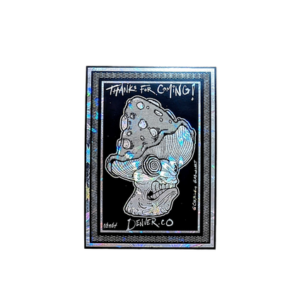 Aaron Brooks "Mushroom (Mini Leaf Foil)" Print