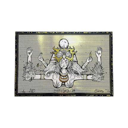 Aaron Brooks x Ellie Paisley "Indica Goddess (Gold Foil)" Print