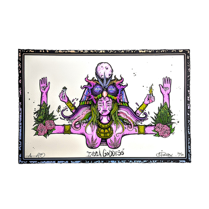 Aaron Brooks x Ellie Paisley "Indica Goddess" Print