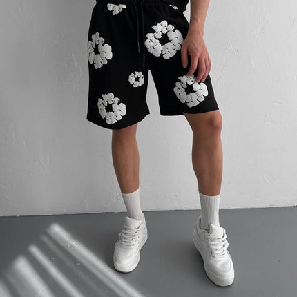 Abstract Bloom Print Men's Co-ord Set – Vibrant Floral Streetwear for Summer