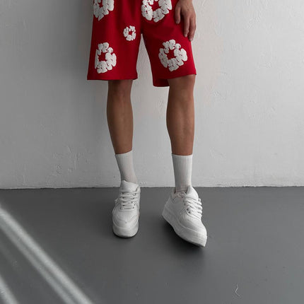 Abstract Bloom Print Men's Co-ord Set – Vibrant Floral Streetwear for Summer