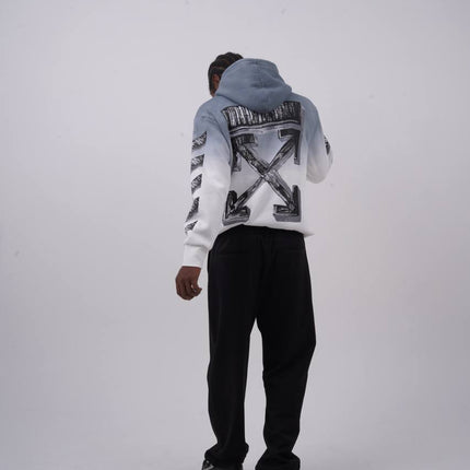 Abstract Geometric Graphic Oversized Hoodie