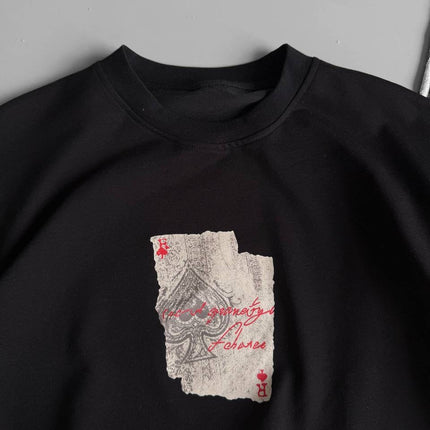 Ace of Spades Graphic T-Shirt – Playing Card Cotton Tee