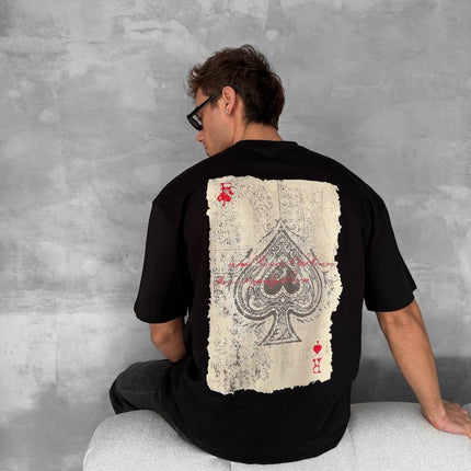 Ace of Spades Graphic T-Shirt – Playing Card Cotton Tee
