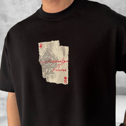 Ace of Spades Graphic T-Shirt – Playing Card Cotton Tee