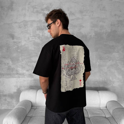 Ace of Spades Graphic T-Shirt – Playing Card Cotton Tee