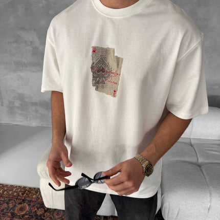 Ace of Spades Graphic T-Shirt – Playing Card Cotton Tee