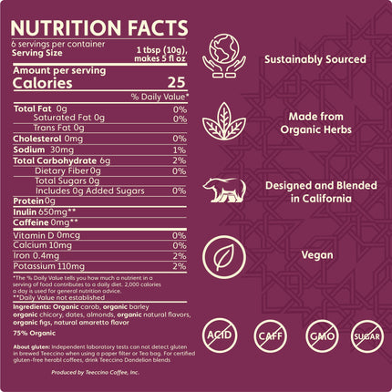 Almond Amaretto Chicory Herbal Coffee