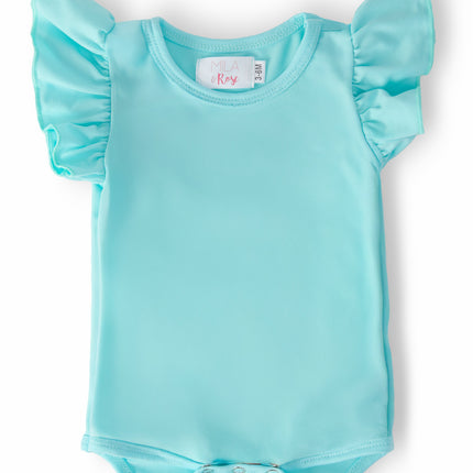 Aqua S/S Flutter Bodysuit