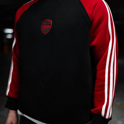 Arsenal Logo Black and Red Sweatshirt - Stylish Fan Apparel