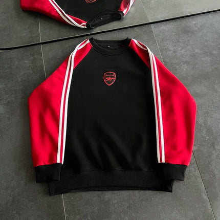 Arsenal Logo Black and Red Sweatshirt - Stylish Fan Apparel