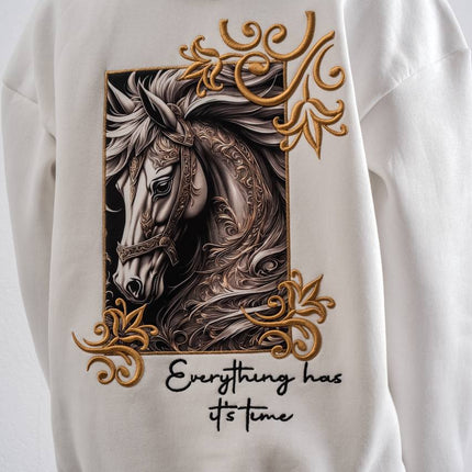 Artistic Horse Graphic Hoodie