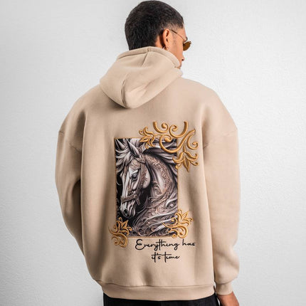 Artistic Horse Graphic Hoodie