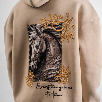 Artistic Horse Graphic Hoodie