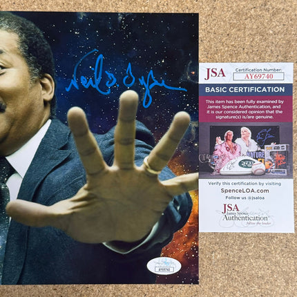 Neil DeGrasse Tyson Signed Astrophysicist & Writer 8x10 Photo With JSA COA