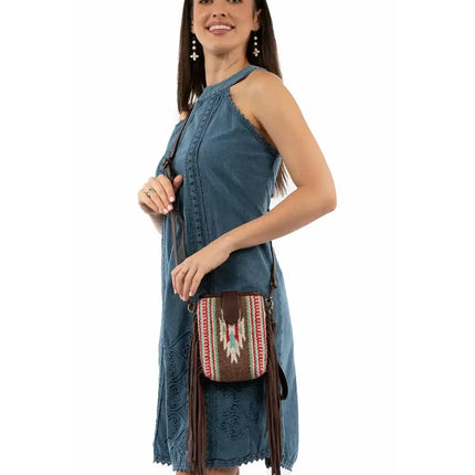 Scully Fringe Fiesta Leather Crossbody Micro Bag - Women's Handbag
