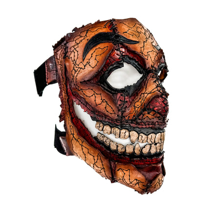Genuine Leather Mask - GigaMyme Fleshy Edition - Handmade Mime Full Face Cover for Halloween, Performance or Cosplay Costume