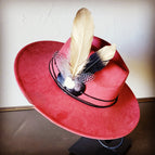 White Turquoise Black Leather Gold Feather