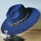 Spotted Hide Western Leather Band