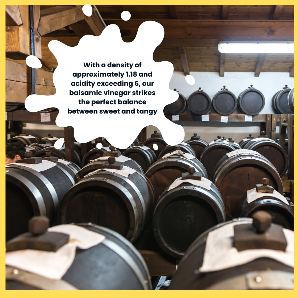 L'Oro Del Sud, "Gold Label" 8 year Aged Balsamic Vinegar of Modena, IGP Certified, 5 liters (169 fl oz)