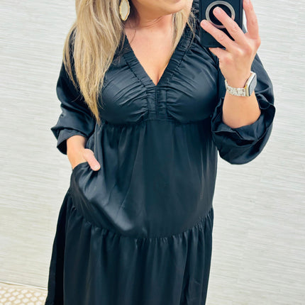 Classic Black Maxi Dress