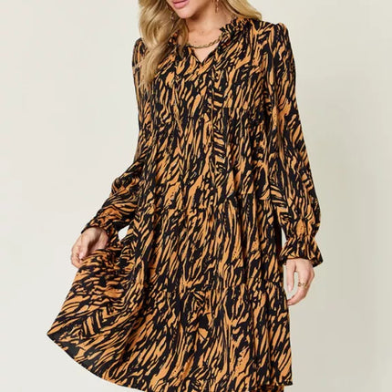 Caramel & Black Tiger Dress