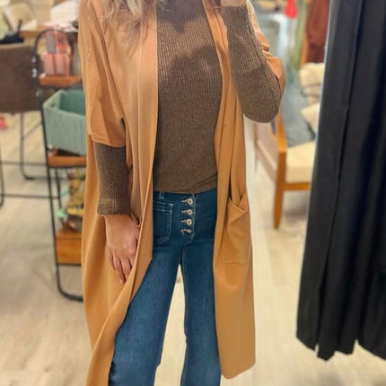 Soft Yarn 3/4 Sleeve oversized cardigan